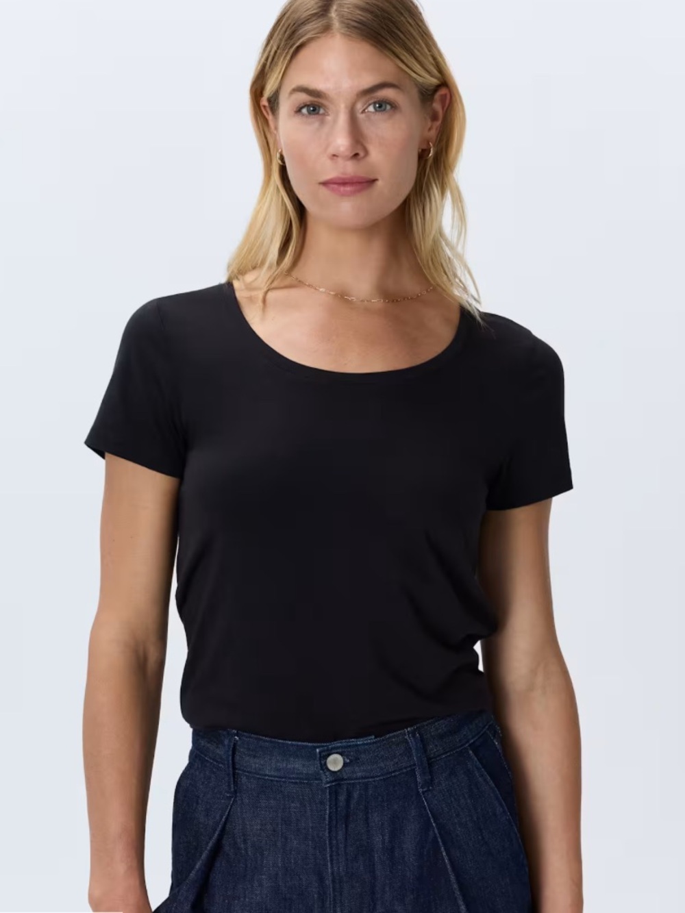 Quince black cotton casual tshirt Small